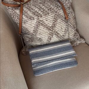 Market & Spruce Blue and White Crossbody Bag